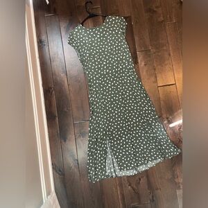LOFT Olive Green Dress 8P
